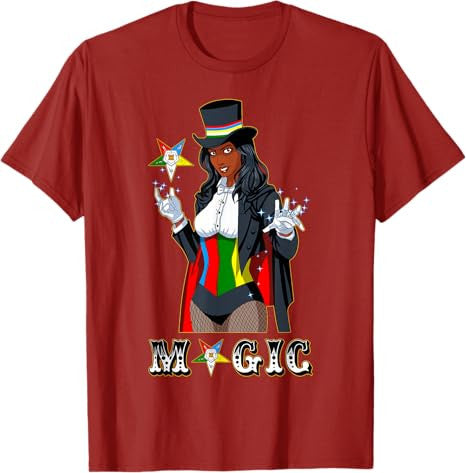 OES Magic Sisters Beautiful Lady Order of the Eastern Star T-Shirt - FUKAMASONIC