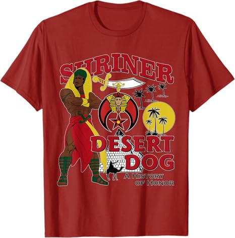 Shriner Desert Dog A History Of Honor Masonic Christmas T-Shirt - FUKAMASONIC