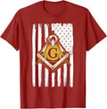 Freemason Masonic USA Flag Fraternal America T-Shirt - FUKAMASONIC