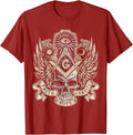 Masonic Skull God's Eye Faith Hope Charity Fathers Christmas T-Shirt - FUKAMASONIC