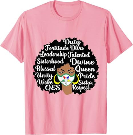 Sistar With OES Face Mask the Eastern Star Mother's Day T-Shirt - FUKAMASONIC
