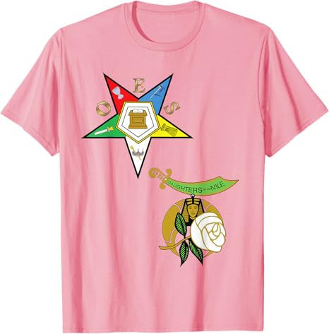OES Daughters of the Nile Split T Shirt Eastern Star Tee - FUKAMASONIC