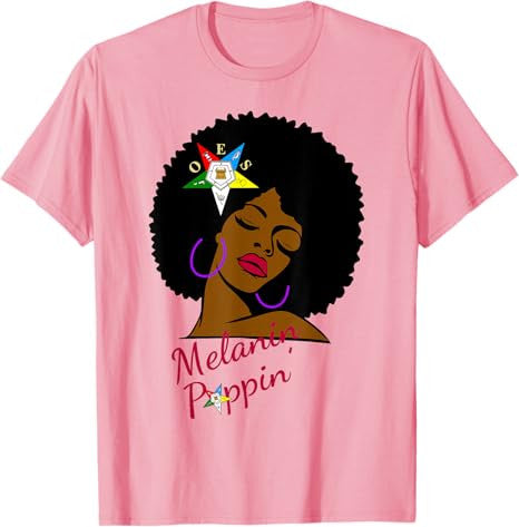 OES Melanin Sister Afro of the Eastern Star Thanksgiving T-Shirt - FUKAMASONIC