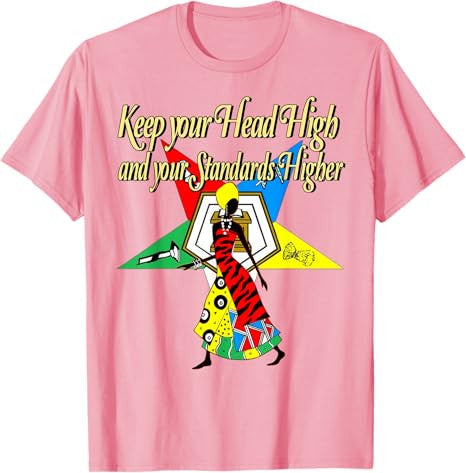 Order Of The Eastern Star Pride OES Keep Your Head High Diva T-Shirt - FUKAMASONIC