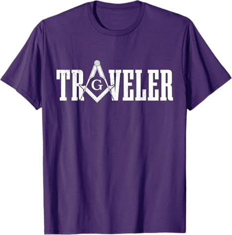 Mason Traveler Masonic Square and Compass T-Shirt - FUKAMASONIC