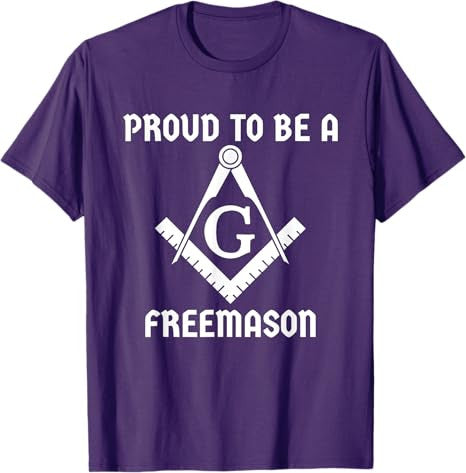 Proud To Be A Freemason Square Compass Freemason T-Shirt - FUKAMASONIC