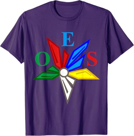 OES Star Color Emblem of The Eastern Star Thanksgiving Gift T-Shirt - FUKAMASONIC