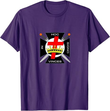 The Seal of the Knights Templar - Masonic York rite symbol T-Shirt - FUKAMASONIC