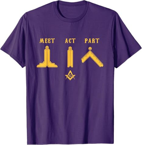 Freemason Meet Act and Part Mason Masonic Father's Day Gift T-Shirt - FUKAMASONIC