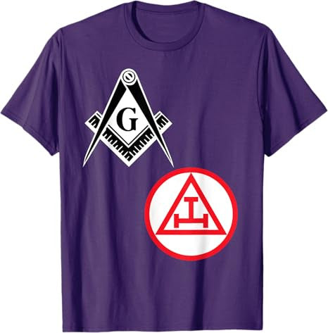 Mason Royal Arch Split T Shirt Masonic York Rite Tee Black T-Shirt - FUKAMASONIC