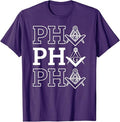 PHA Prince Hall Affiliated Masonic Square & Compass Freemason T-Shirt - FUKAMASONIC