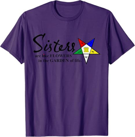 OES Sisters Are Like Flowers in Garden of Life Thanksgiving T-Shirt - FUKAMASONIC