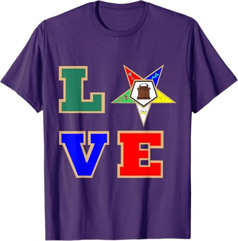 OES Love Sister Order of the Eastern Star Mother's Day T-Shirt - FUKAMASONIC