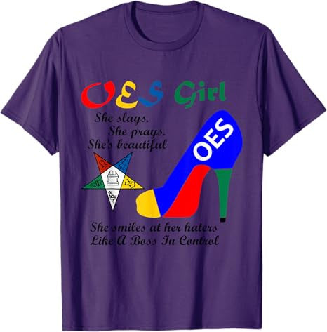OES Girl Platform Order of Eastern Star Parents' Christmas T-Shirt - FUKAMASONIC