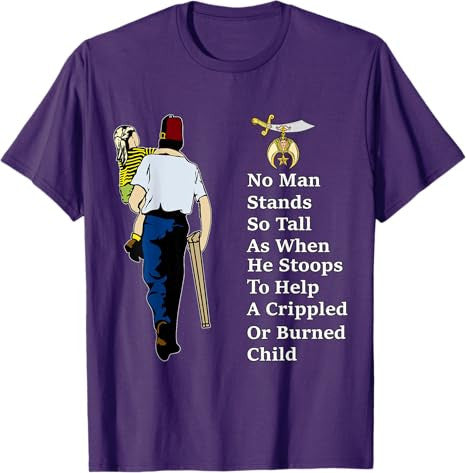 Shriner Man Stand So Tall With Children Masonic Father's Day T-Shirt - FUKAMASONIC