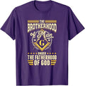 Brotherhood Of Man Masonry Masonic Freemason Freemasonry T-Shirt - FUKAMASONIC