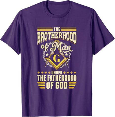 Brotherhood Of Man Masonry Masonic Freemason Freemasonry T-Shirt - FUKAMASONIC