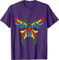 OES Butterfly Color of the Eastern Star Christmas T-Shirt - FUKAMASONIC
