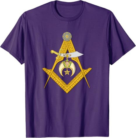 Masonic Square and Compasses Shriners Dad Father's Day T-Shirt - FUKAMASONIC