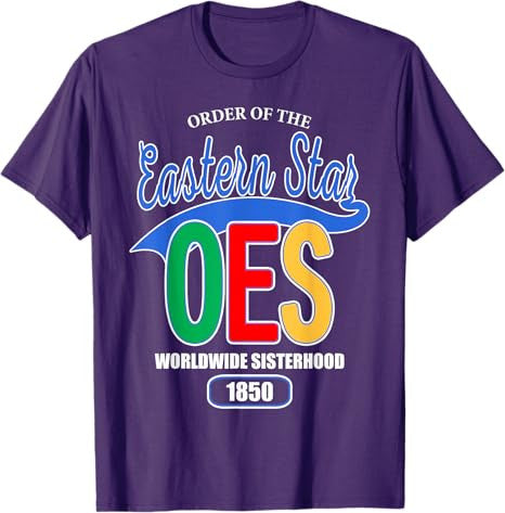 OES Worldwide Sisterhood 1850 Order of the Eastern Star T-Shirt - FUKAMASONIC