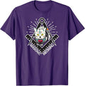 Cute Masonic Meowing Cat freemason mason esoteric spiritual T-Shirt - FUKAMASONIC