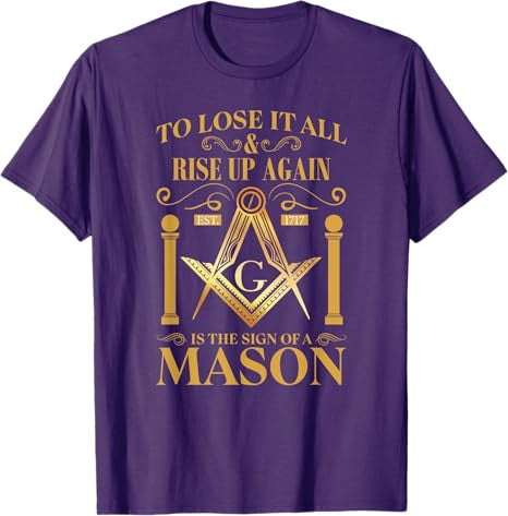 Masonic Square Compass Freemason T-Shirt - FUKAMASONIC
