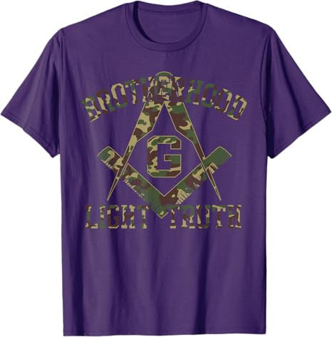 Brotherhood Light Truth Mason Masonic Camo Freemason T-Shirt - FUKAMASONIC