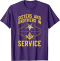 Sisters In Service OES Masonry Masonic Freemason Freemasonry T-Shirt - FUKAMASONIC
