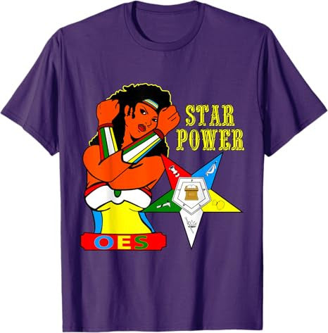 OES Star Power Hero Sister of Eastern Star Parents' Day T-Shirt - FUKAMASONIC