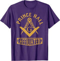 Masonic PHA Prince Hall Affiliated Square Compass Freemason T-Shirt - FUKAMASONIC