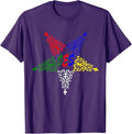 OES Leaves Pattern Colors the Eastern Star Thanksgiving T-Shirt - FUKAMASONIC