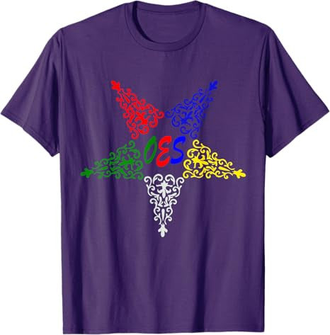 OES Leaves Pattern Colors the Eastern Star Thanksgiving T-Shirt - FUKAMASONIC