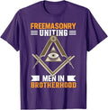 Freemasonry Uniting Men In Brotherhood I Freemason T-Shirt - FUKAMASONIC