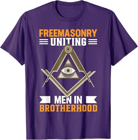 Freemasonry Uniting Men In Brotherhood I Freemason T-Shirt - FUKAMASONIC