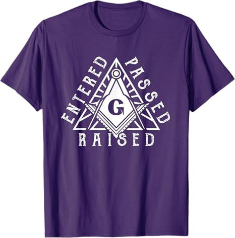 Masonic Square And Compasses Design T-Shirt - FUKAMASONIC