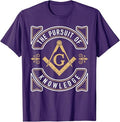 The Pursuit Of Knowledge Mason Fraternal SMIB Freemason T-Shirt - FUKAMASONIC