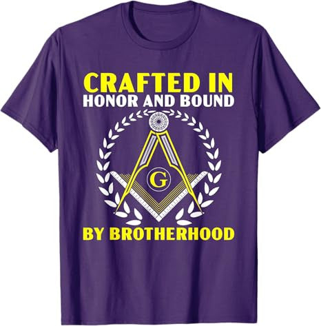 Freemason Masonic Fraternal Square & Compass Symbol T-Shirt - FUKAMASONIC
