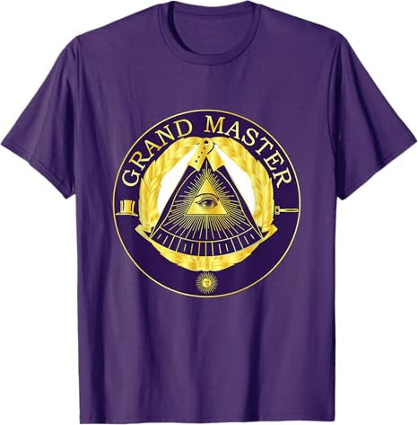 Masonic Grandmaster Master Mason Lodge Gavel Grand Freemason T-Shirt - FUKAMASONIC
