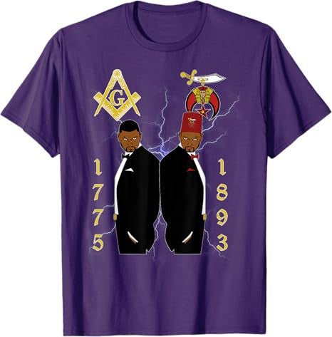 Shriners 1893 Masons 1775 Shrine PHA Mason Brothers Masonic T-Shirt - FUKAMASONIC