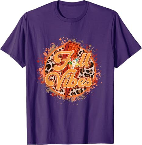 OES Fall Vibes Retro Leopard of the Eastern Star Halloween T-Shirt - FUKAMASONIC
