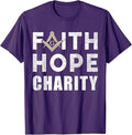 Faith Hope Charity Pillar Freemasonry Freemasons Masonic T-Shirt - FUKAMASONIC