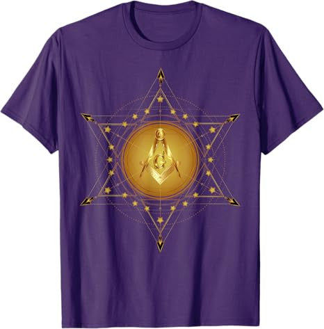 Masonic Square & Compass Freemason Christmas Birthday T-Shirt - FUKAMASONIC