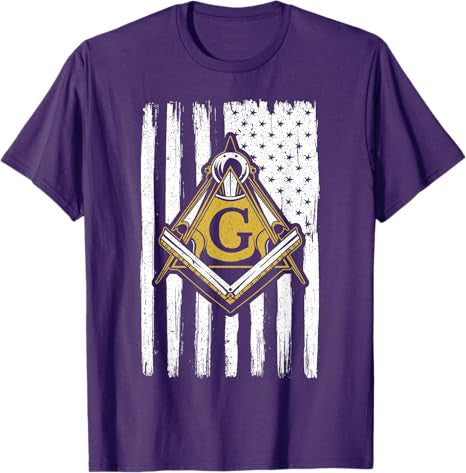 Freemason Masonic USA Flag Fraternal America T-Shirt - FUKAMASONIC