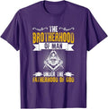 Brotherhood Of Man Masonry Freemasonry Masonic Freemason T-Shirt - FUKAMASONIC