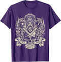 Masonic Skull God's Eye Faith Hope Charity Fathers Christmas T-Shirt - FUKAMASONIC