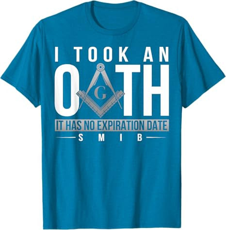 Masonic I Took An Oath Square & Compass Freemason T-Shirt - FUKAMASONIC