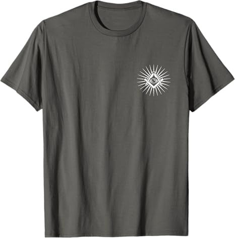 Freemason Symbol All Seeing Eye Masonic Square Compass Logo T-Shirt - FUKAMASONIC