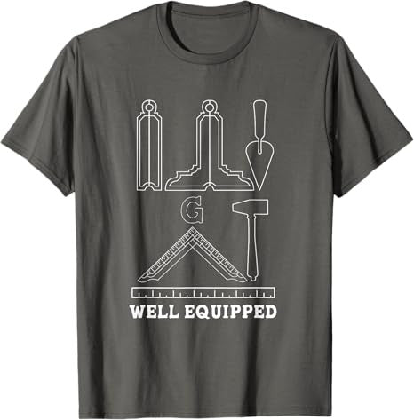 Freemason Well Equipped Masonic Master T-Shirt - FUKAMASONIC