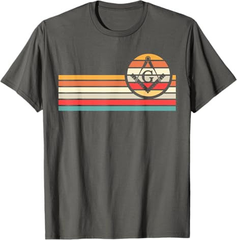 Freemason Masonic Fraternal Freemasonry Square Compass T-Shirt - FUKAMASONIC