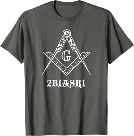 2B1ASK1 Freemason symbol T-Shirt - FUKAMASONIC